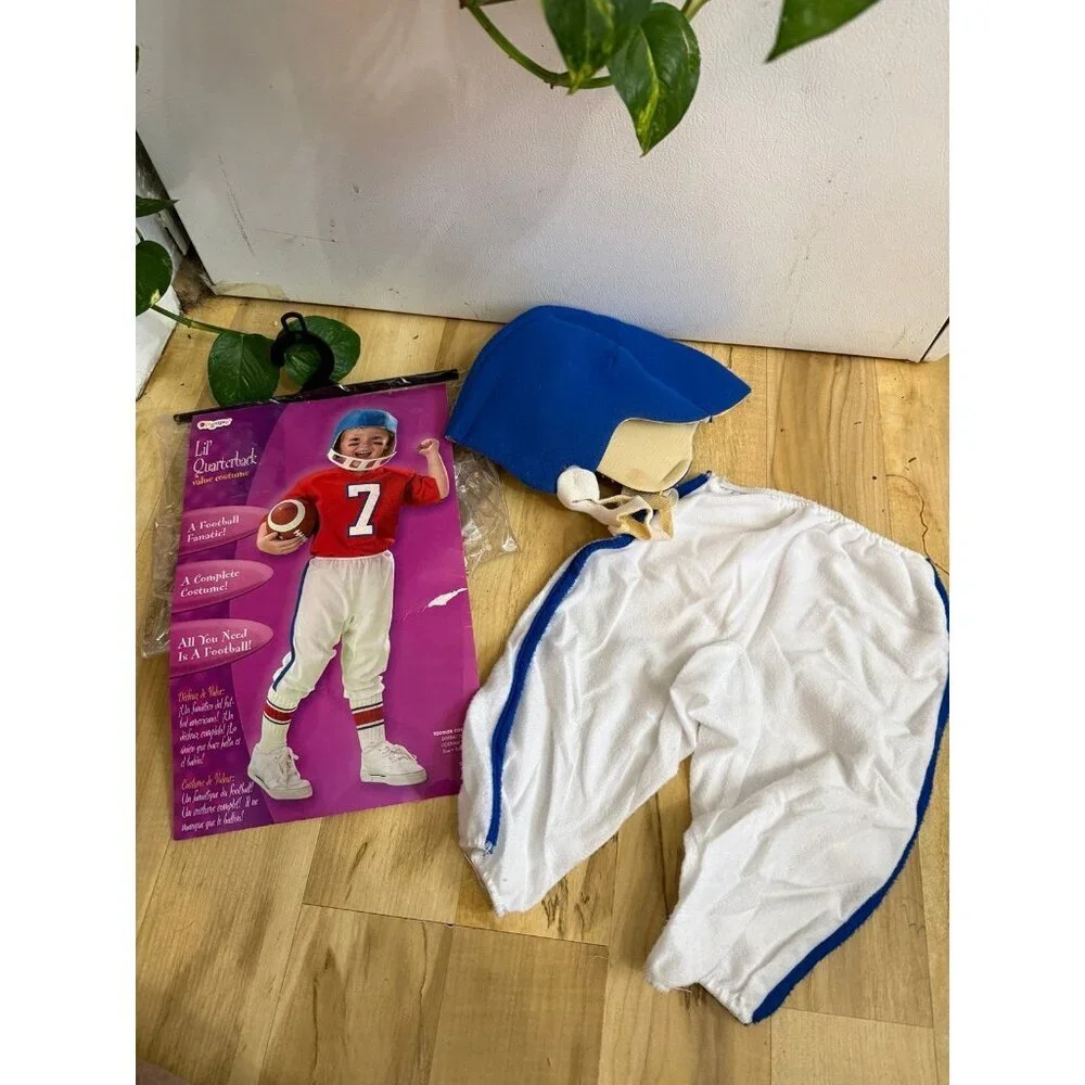 Kids Football Player Costume Pants & Helmet Only
